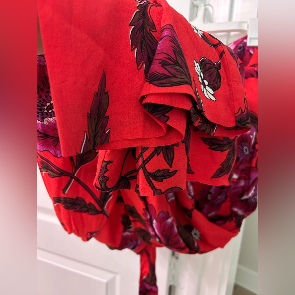 Anthropologie Wide-Leg Floral Pants Sz 6 - Picture 11 of 14